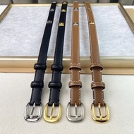 Celine Belt เข็มขัด Cowhide 2307205 100cmx1.8cm black gold