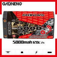 GNB50002S120i // Gaoneng GNB 2S 7.4V 5000mAh 120C Shorty 4mm Bullet Hard Case LiPo Battery