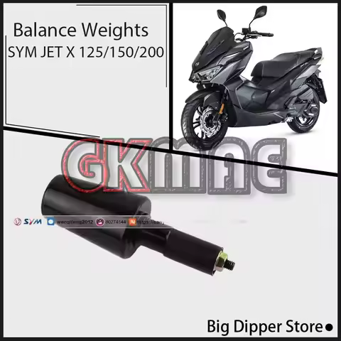 For SYM JET X 125/150/200 Motorcycle Original Handlebar Counterweights Balance Weights Plugs Fit XS1