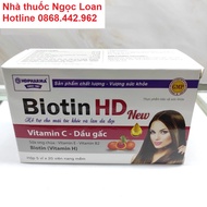 Biotin HD New Oral Tablet, Gac Oil, vitamin E, Royal Jelly, vitamin B2. Supports Healthy Skin, Hair, And Nails. Box Of 100 Tablets