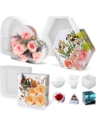 RESIN Large Silicone Molds, Epoxy Resin Casting Crafts Molds For Floral Preservation, Book Ends, DIY