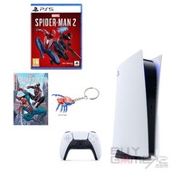 (全新包實體版遊戲) PS5 光碟版主機 + Marvel Spider-man 2 + 蜘蛛俠2 限定特典  (香港行貨優惠套裝)
