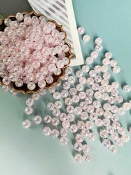 50 piezas/100 piezas/200 piezas cuentas de burbuja de resina de 8 mm para hacer joyas DIY Collar y Pulsera