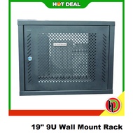 19" 9U Heavy Duty Wall Mount Server Rack - 9U Wall Mount Rack - 9U Wall Mount Server Rack