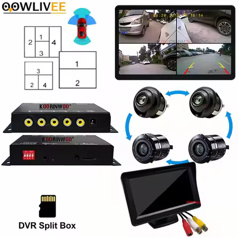 Car Video Recorder Electronic Devices Automotive Multimedia 360 Intelligent System For Cameras 4 Cha