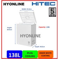 HFZ-FC138 - HITEC DUAL COOLING CHEST FREEZER 138L | FREEZER | PENYEJUK BEKU | PETI BEKU