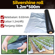 Silvershine 250m/500m plastik penutup tanah With hole/berlubang Made In Malaysia Micron  Irrigation 