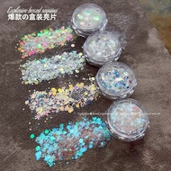 SET OF 4 SEQUINS HZ103 JARS HIDDEN ARORA EXTREME EFFECTS FOR NAIL, FACE, MAKE UP, ...