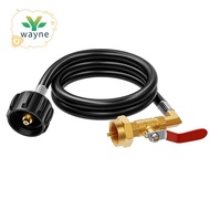 For 1 Lb Tanks, 3.5 FT Propane Tank Refill Adapter Hose with Safety Shutoff Valve, Propane Refill Ad