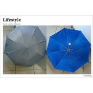 PLAIN SILVER 3-FOLD UMBRELLA