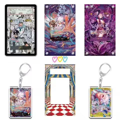 Card Display Rack for One Piece Vinsmoke Reiju Monkey D. Luffy Buggy Psa Display Rack Anime Acrylic 