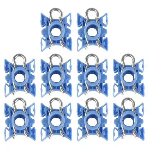 10Pcs Auto Lift Sliding Pivot Clip For BMW E32 E34 E36 Z4 513219388849 Blue Window Lifter Service Cl
