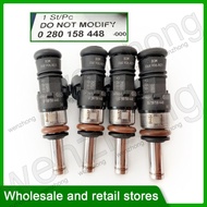4PCS Intake Manifold Fuel Injector Fit For A3 A4 A5 GOLF PASSAT 06L906031B 06L 906 031 B 0280158448