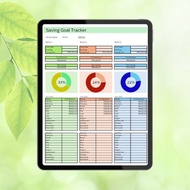 Goal Saving Tracker, Excel Google Sheets, Digital Products, Goal,Tracker, Tracker Spreadsheet, Finan
