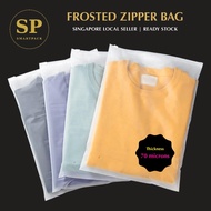 Frosted Zipper Bag | Zipper Bag for Clothing | Zipper Bag | Ziplock Bag | Matt Zipper Bag