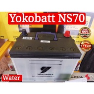 Yokobatt NS70 Battery Water /Bateri Basah attery bateri Sentra Cefiro Serena Navara Camry Sonata Santafe