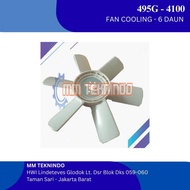 Radiator Fan Engine/Fan Cooling - 495G - K4100 - K4100D - K4100ZD - ZH4100 - 6 daun
