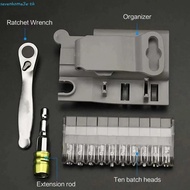 SEVENHOME3E 10pcs 10 in 1 Ratchet Screwdriver Set, Slotted Bits Durable Ratchet Mechanism 90° Right 