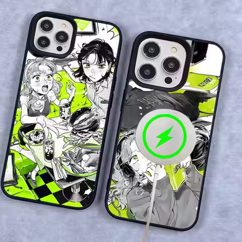 The Green Yuri Guy KiniOto Manga Magnetic Wireless Phone Case For IPhone 17 16 15 14 13 12 11 Pro Ma
