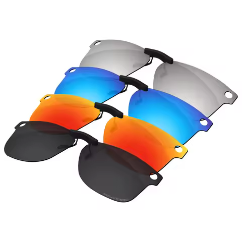 ELuxonsight Polarized Clip-on Sunglasses Clip onto Eyeglasses for Ray-Ban Meta Wayfarer RW4008 53mm