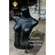 Black Mannequin body female/patung display baju wanita