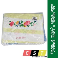 66 Grade A Colour Face Towel/Good Morning Towel (30cm X 75cm)(12pcs/Pkt)