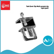 ANS Tank Cover Clip Multi purpose clip ( 6pcs/pack ) Fish & Aquatic