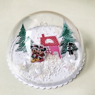 8cm half circle Christmas ornament