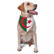 Algeria Flag Pet Scarves Algerian Proud Patriotic Soft Dogs Cats Bandana Creative Triangle Bib Dog C