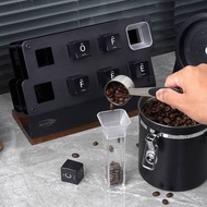 IKAPE Coffee Bean Cellar Tubes V2, Single Dose Coffee Bean Storage with Hopper 6 Tubes with Exhaust 