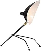 XNHAFW Tableps, Tablep Wrought Iron Bedsidep Tripodp Deskp Rotation E27 Desk Light Illumination Easy
