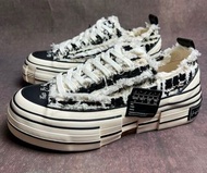 💎xVESSEL G.O.P. Lows Paisley  腰果花  帆布鞋 低幫鞋 板鞋 男女同款 黑白 Canvas shoes, low-top shoes, sneakers, same st