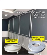 Wainscoting PVC Foam Interior Wall Corak Dinding 5 meter