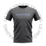 Maxx Shirt New Plain Tee Badminton Jersey (Dark Grey) MX-NV04