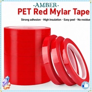 AMBER Marking Tape, 3/5/8/10mm Width Red Coding Tape, Strong Adhesive 66 Meters Marker Line Tape