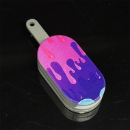 new Creative Ice Cream Fidget Slider EDC Metal Push Haptic Slider Kawaii Fidget Toy Stress Relief & 