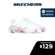 Skechers Women Cordova Painted Florals Shoes - 185062-WHT Air-Cooled Memory Foam