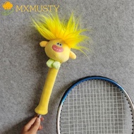 MXMUSTY Cartoon Badminton Racket Protector, Animal Non Slip Badminton Racket Handle Cover, Sweat Absorption Grip Cute Elastic Drawstring Badminton Racket Grip Cover Universal