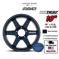FL5 / FK8 Sport Rim RAYS TE37 ULTRA Mag Blue (BL) 19" x 9.5j +36 | + Rays Hub Ring & Rays Rim Cap