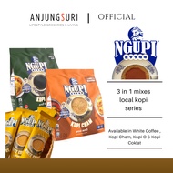Zuss Ngupi Kopi 3 in 1 mixes Kopi Pra Campuran Kopi Cham White Coffee Coklat