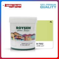 BOYSEN PERMACOAT LATEX PAINT COLOR SERIES LIME LILY B-7552-4L