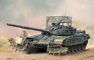 Trumpeter 1/35 Russian Federation Army T-72B1 Flagship Tank w/KTM-6 & Grating Armor Plastic Model 09
