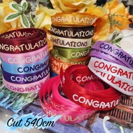 Available In Many Colors 12mm ribbon Congratulations Small Size Width 12 Mm for diy There Are Colors