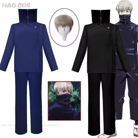 Anime JJK Cosplay Costume School Uniform Inumaki Toge Wig Inumaki Toge Cosplay Women Men Kids Hallow