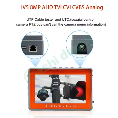 IV5 8MP AHD TVI CVI CVBS Analog 4 in 1 Security Camera 4.3 inch LCD Screen Surveillance CCTV Tester 