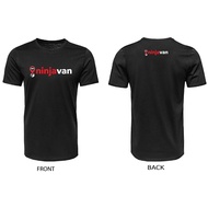 NINJA VAN T SHIRT BLACK  COTTON/MICROFIBER