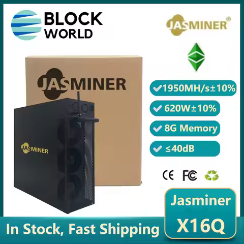 New Jasminer X16Q 1950MH/s 620W ETC Miner 8GB RAM Wi-Fi Support ETC 3U Ultra Silent Jasminer X16-Q E