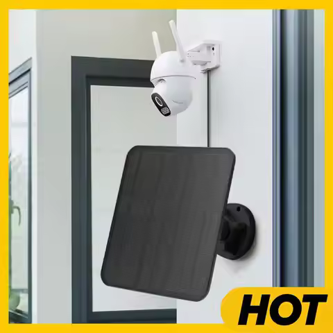 5V 6W Solar Panel IP65 Waterproof Solar Charging Panel 360°Adjustable Mounting for Security Camera f