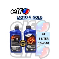 ELF Moto 4 Gold (10W40) Minyak Enjin Motorsikal – Asli dari Singapura (ELF Moto 4 Gold (10W40) Engin