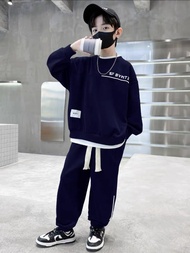 Bộ quần áo thu đông trẻ em 14-48kg dành cho bé trai mẫu SF Chất Nỉ Da Cá B07